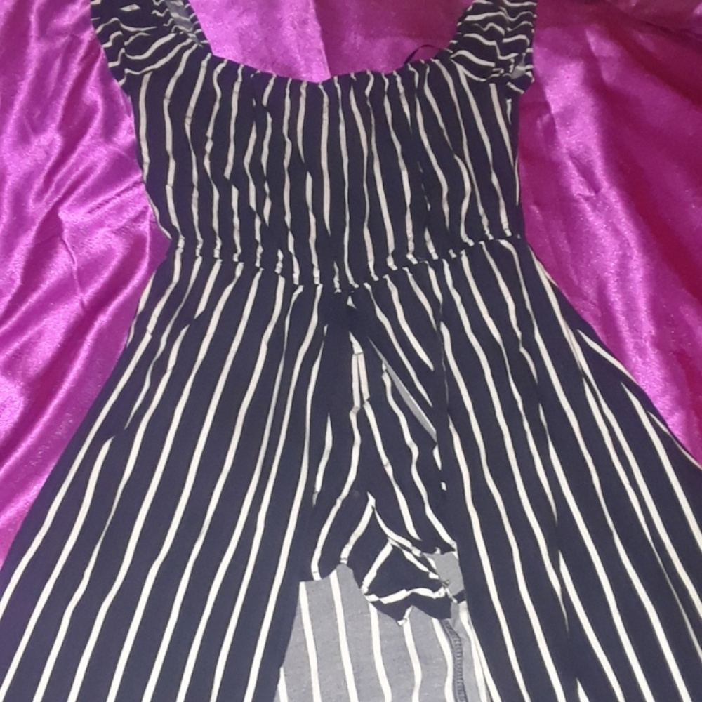 Short romper with a long tail